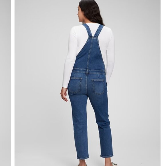 Maternity Denim Overalls (Black) - Picture 3 of 3